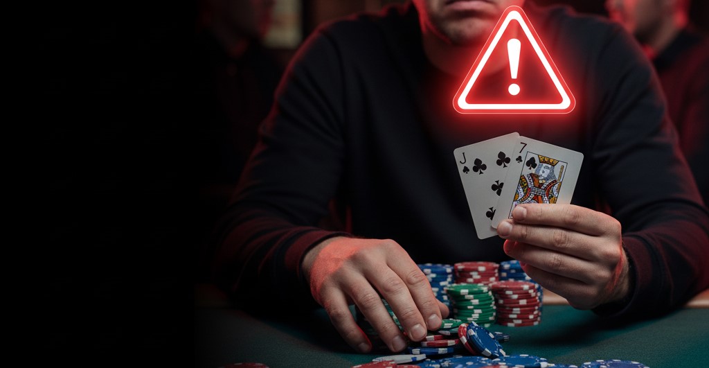 Evita errori comuni nel poker con mani deboli come J-7