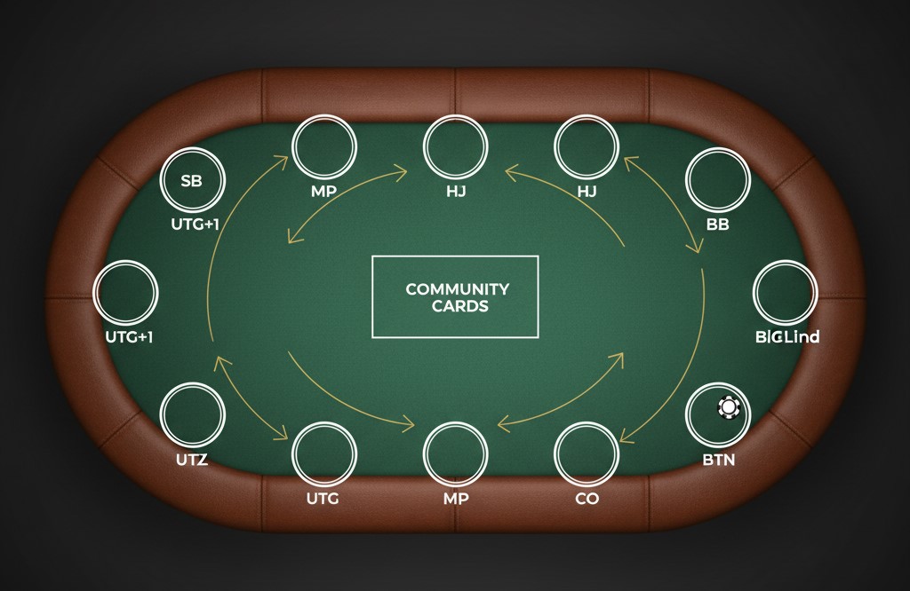 Comprendi tutte le posizioni al tavolo da poker per strategia 3-bet