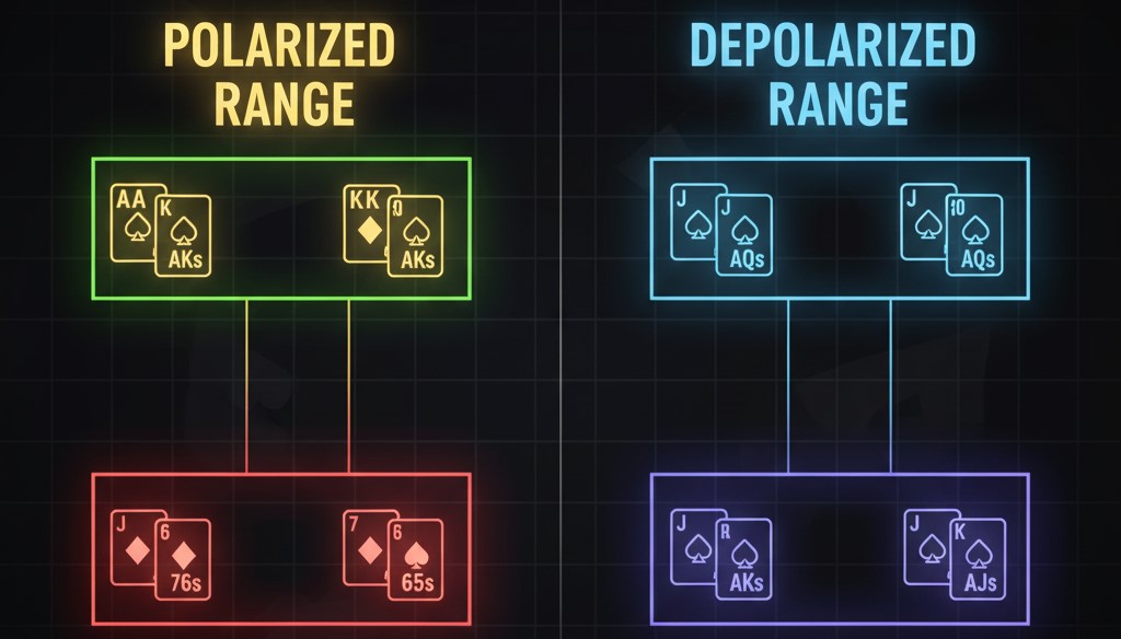 Scegli tra range polarizzato e depolarizzato per il tuo 3-bet